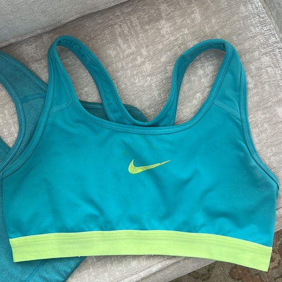 Nike Dri-Fit Sports bra bundle green and blue size Small - Picture 4 of 7
